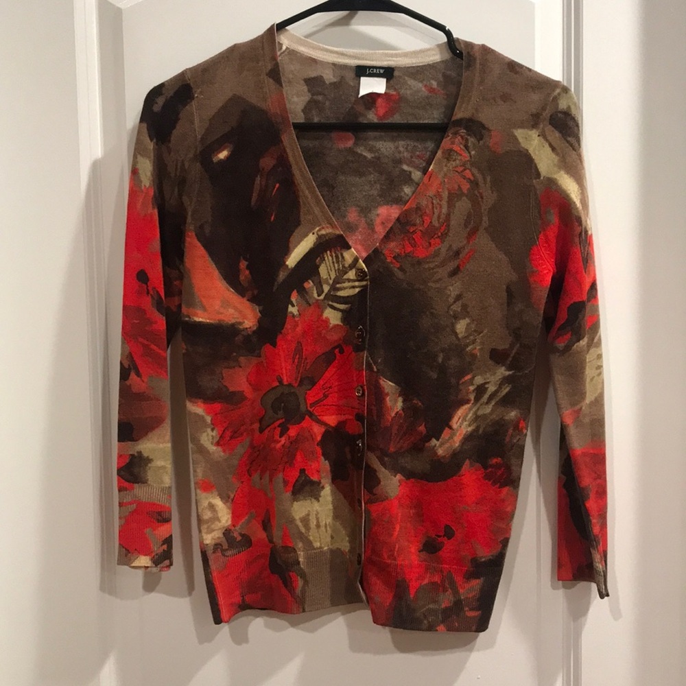 JCREW merino wool cardigan size small